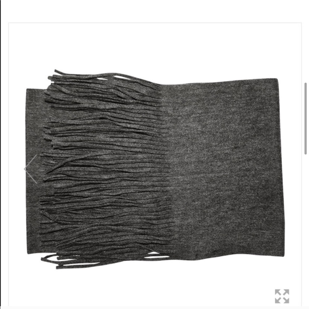 NWT LUCKY BRAND Grey Marled Knit Scarf - Picture 4 of 8